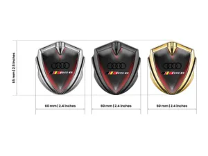 Audi Car Brand Badges Minimal Style Universal Fit